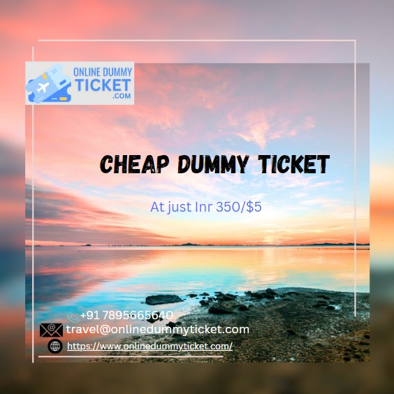 Cheap dummy ticket