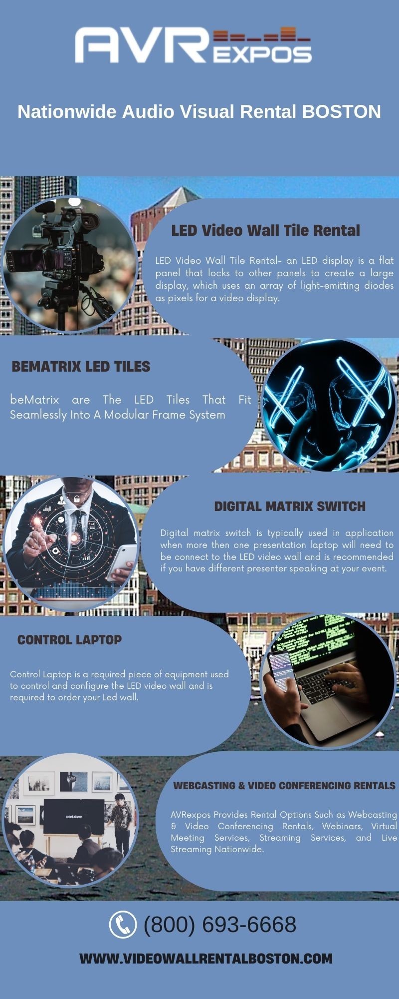 BOSTON LED Wall Rentals