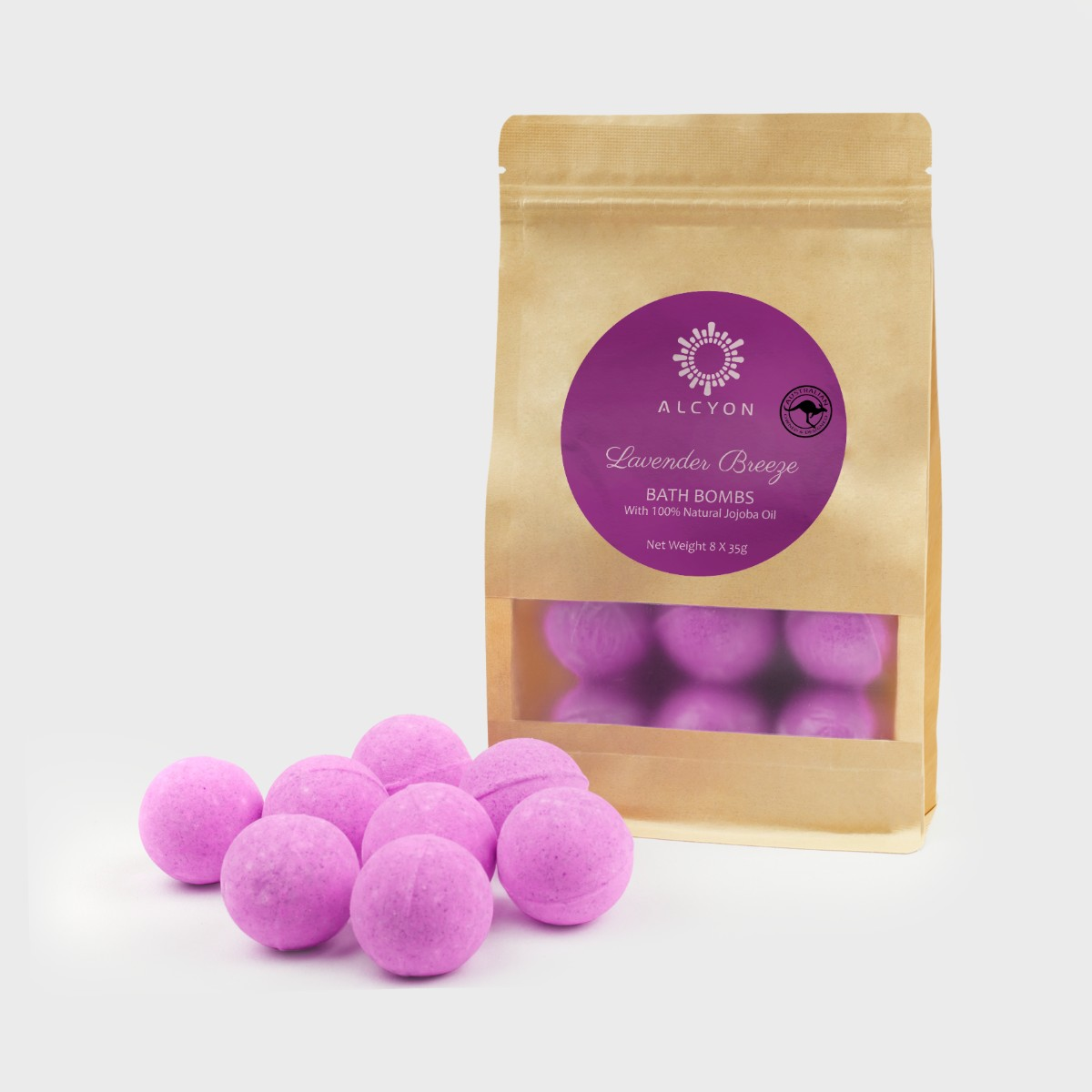 Relax and Refresh with Alcyon's Lavender Breeze Bath Bombs
