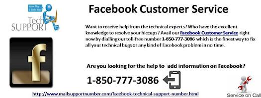Use Facebook Customer Service 1-850-777-3086 To Receive Help From Tech Experts