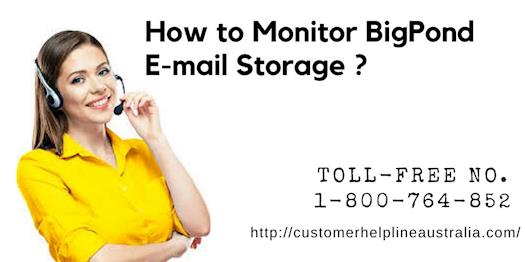 How to monitor BigPond mail storage 