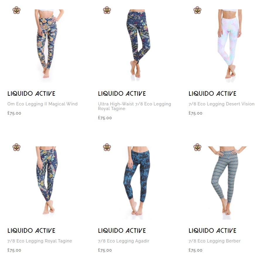 Good variety of gym leggings, yoga leggings