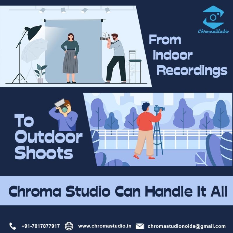 From Indoor recordings to outdoor shoots Chroma Studio can handle it all