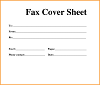 sample fax cover sheet