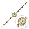 20 Cm Ottoman Style Wrist Watch With Amethysts & Cubic Zirconias In Sterling Silver