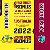 West Indies tour of Australia, 2022, 1st Test Match 7:50 am Perth Stadium, Perth, Australia
