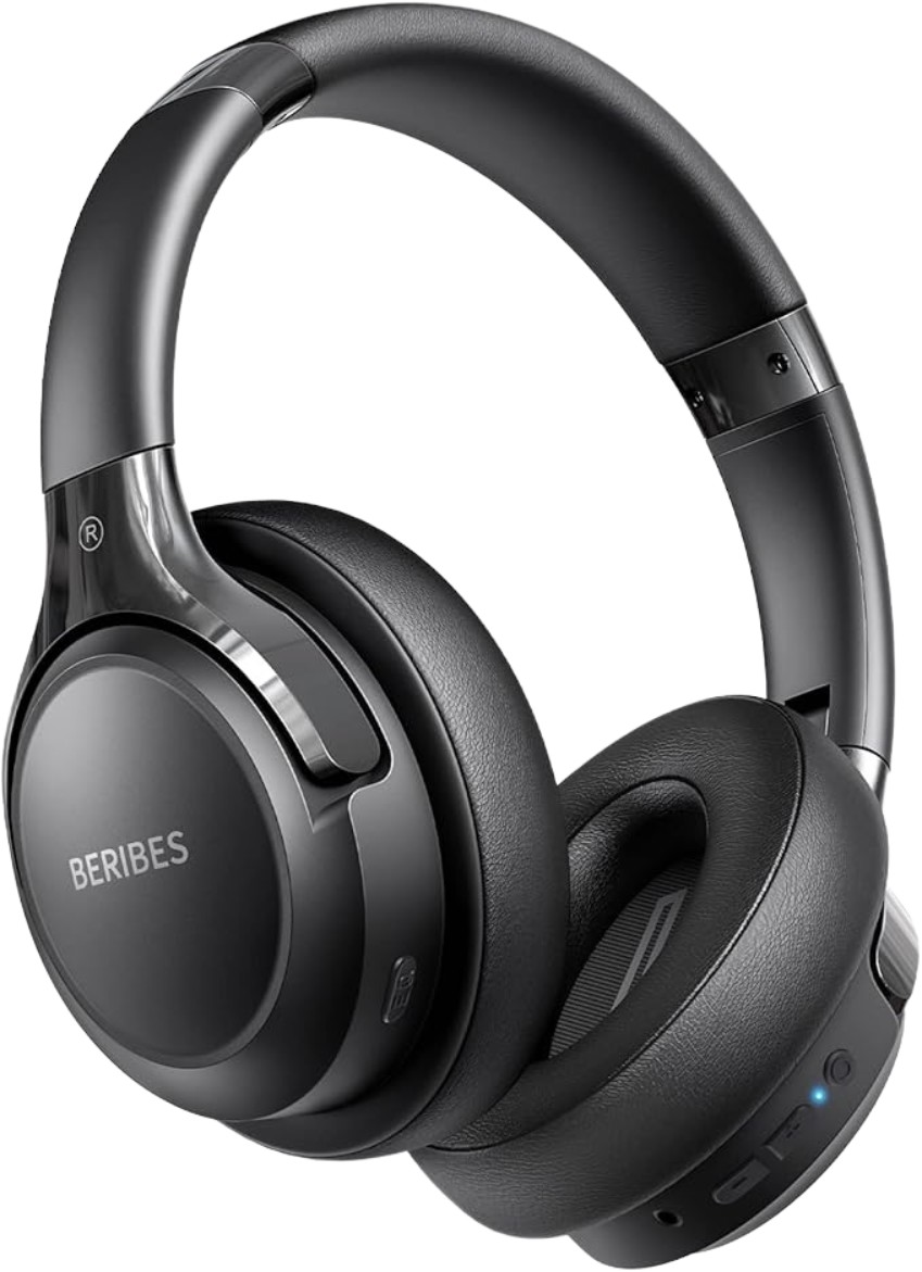 BERIBES Bluetooth Headphones Over Ear, 65H Playtime and 6 EQ Music Modes Wireless