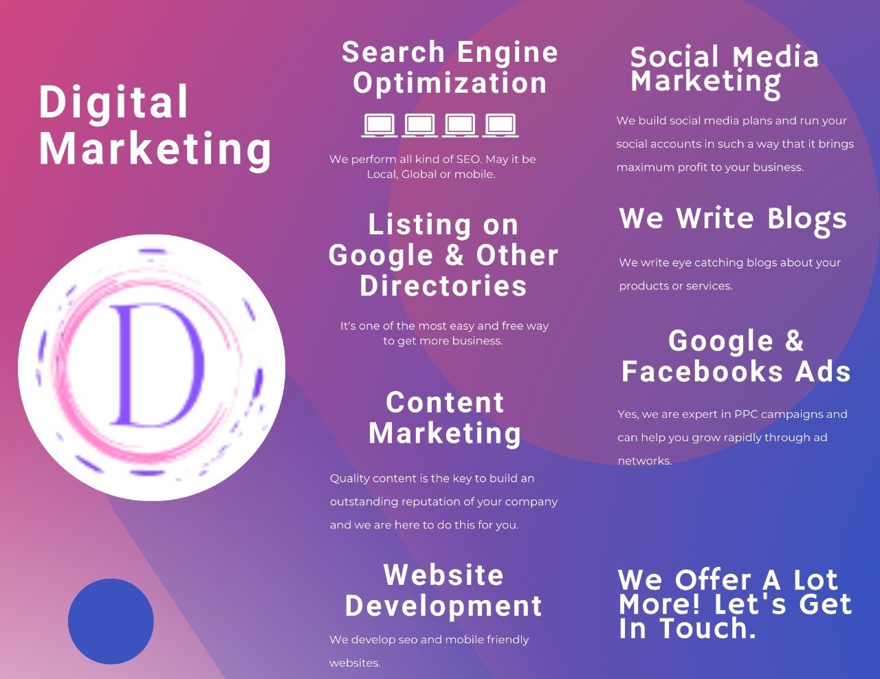 Digital marketing, Website devlopment & Virtual employees