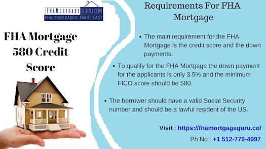 Fha Mortgage 580 Credit Score