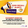 Statement from FDA of Recall products containing Ethylene oxide