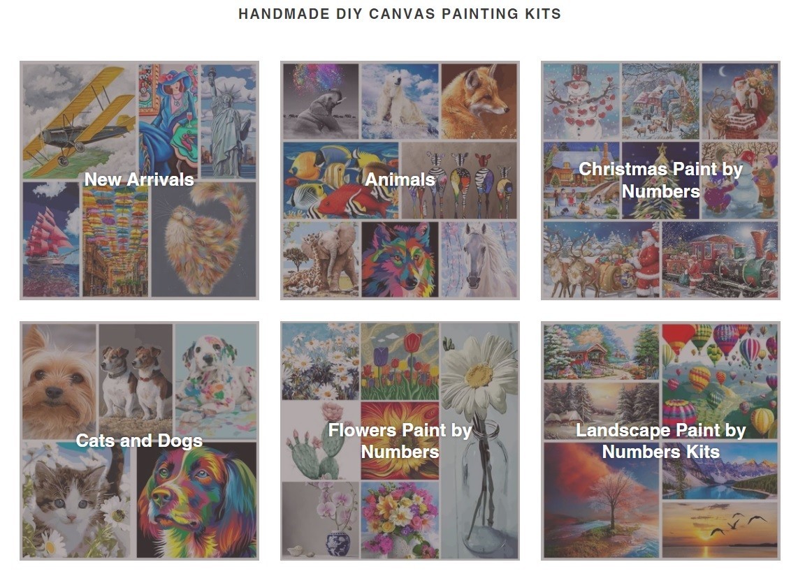Shop beautiful DIY canvas wall art painting kits