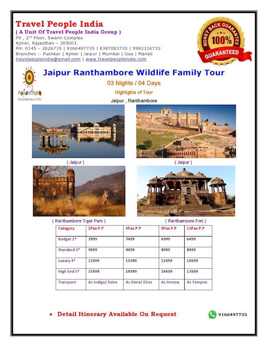Jaipur Ranthambore Wildlife Tour