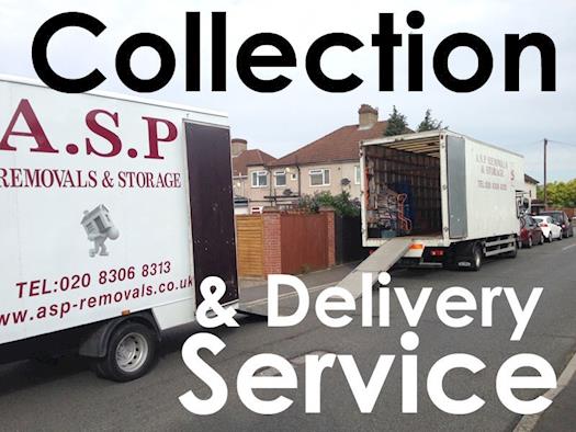 Collection and delivery removals services