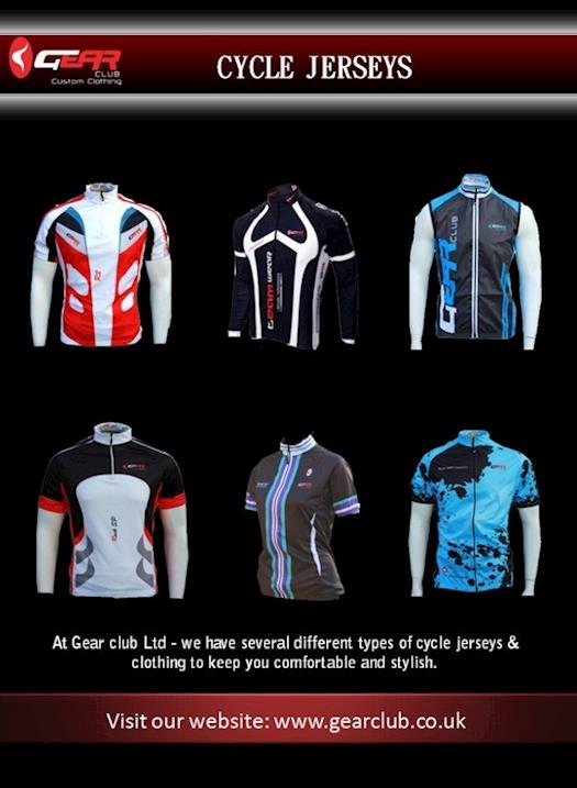 Buy Cycle Jerseys from Gear Club Ltd