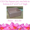 Buy Online CS2 Clay Square Pots for Your Orchids