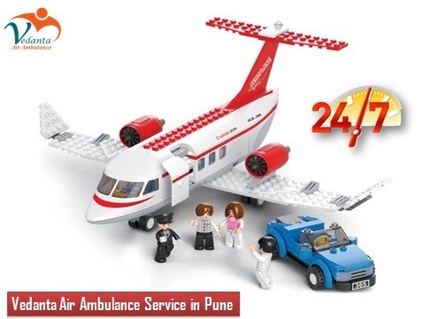 Vedanta Air Ambulance from Pune to Delhi at a Minimum Price