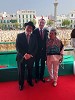 Mohamed Dekkak with Rabbi Shimon (from Mexico) and Liliane Shalom Founder and Honorary president of 