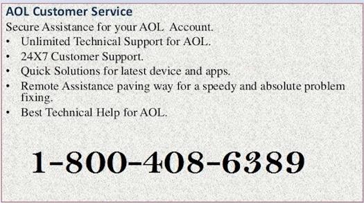 AOL Customer Support 1-800-408-6389