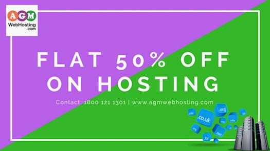 Get flat 50% Off on all Web Hosting. 