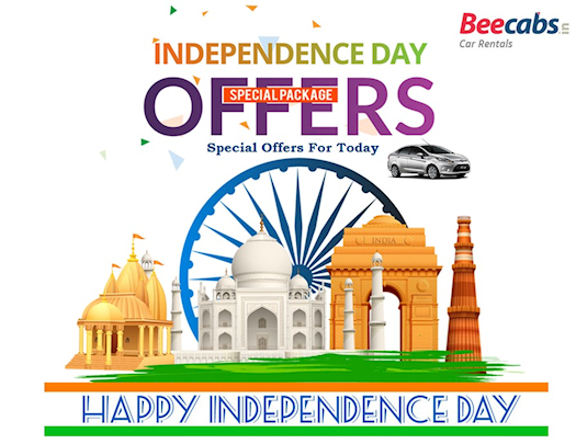 Independence Day Offers for Today - #Beecabs Car Rental