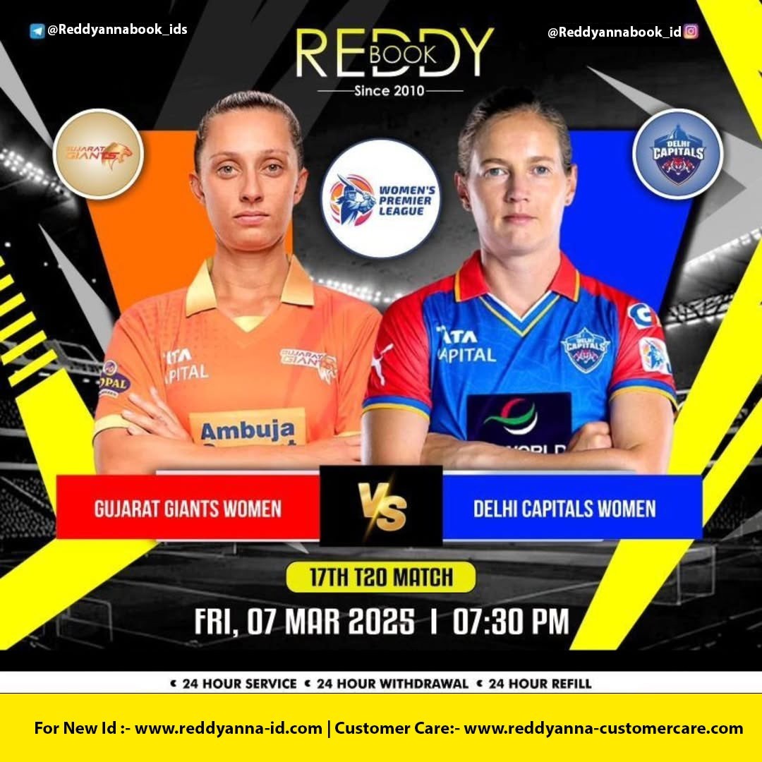 Reddy Anna Online Exchange – Secure Your Cricket ID for DC Women vs GG Women Match