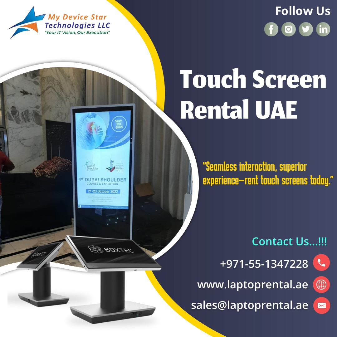 Can I Rent a Touch Screen for Exhibitions in UAE?