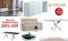 End of Summer Sale 20% OFF on Creative Furniture