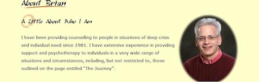 Brian Collinson, Psychotherapist 