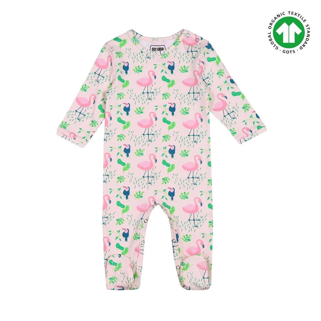 Buy Baby Rompers For Infants | Sleepsuits | Onesies- Flamingo Forest – Ola! Otter 