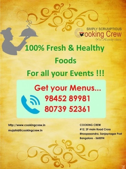 The Best Veg and Non veg Catering Services in Bangalore