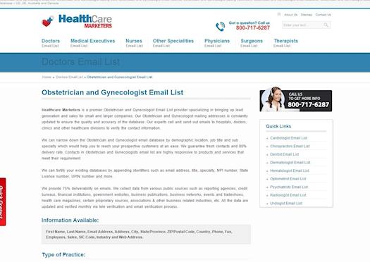 Obstetrician Email List, a perfect tool for your promotions