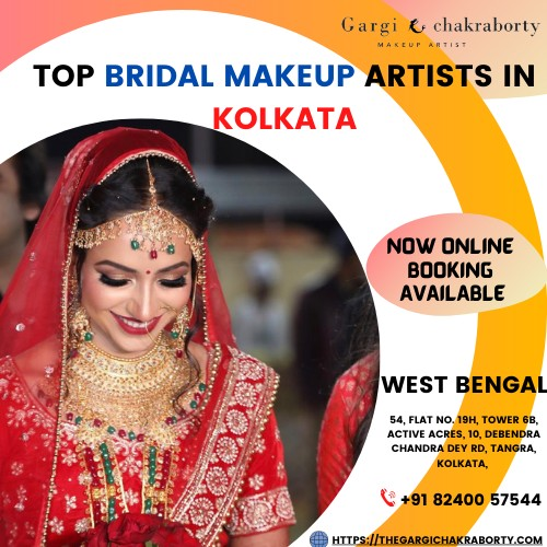 Top bridal makeup artists in Kolkata