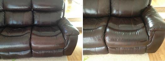 Fibrenew Fort Wayne leather repair before and after