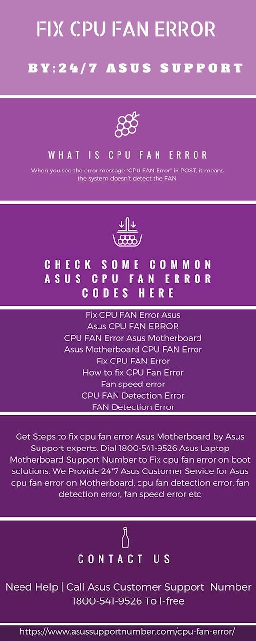 Fix CPU fan error on Asus Call 18005419526