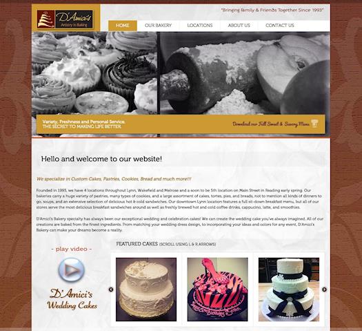 Damici's Bakery Web Design
