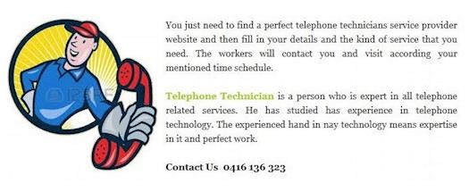 Telecommunications Technician Help