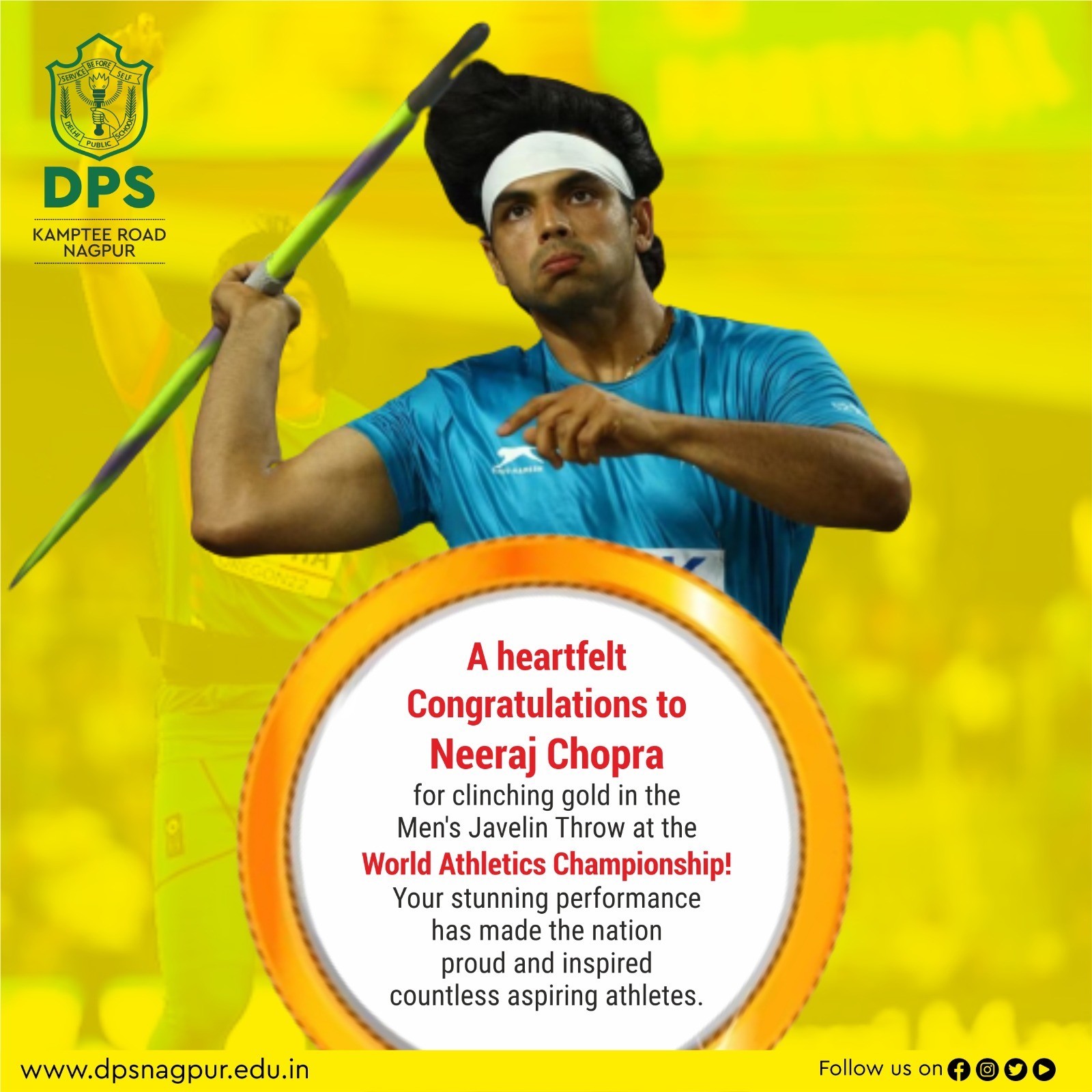 A heartfelt congratulations to Neeraj Chopra for clinching gold in the Men's Javelin through at Worl
