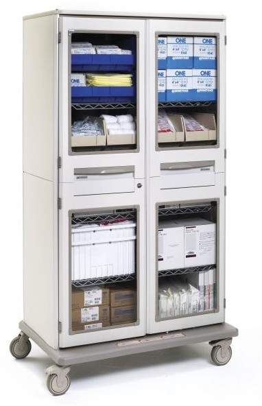 Starsys Double Wide Mobile Supply Cabinet