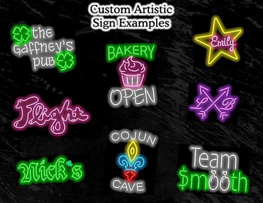 Custom Artistic Neon Signs