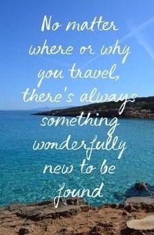 Travel is always a wonderful thought