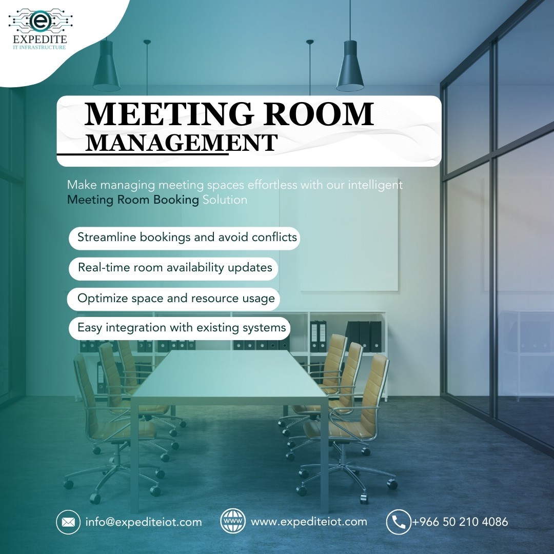 Meeting Room Management Software with Advanced Features for Large Enterprises in KSA.