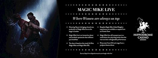 Magic Mike Live – On Stage in London from November
