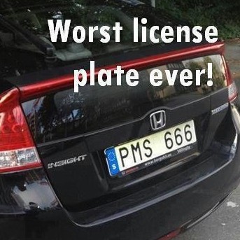 Worst license plate ever