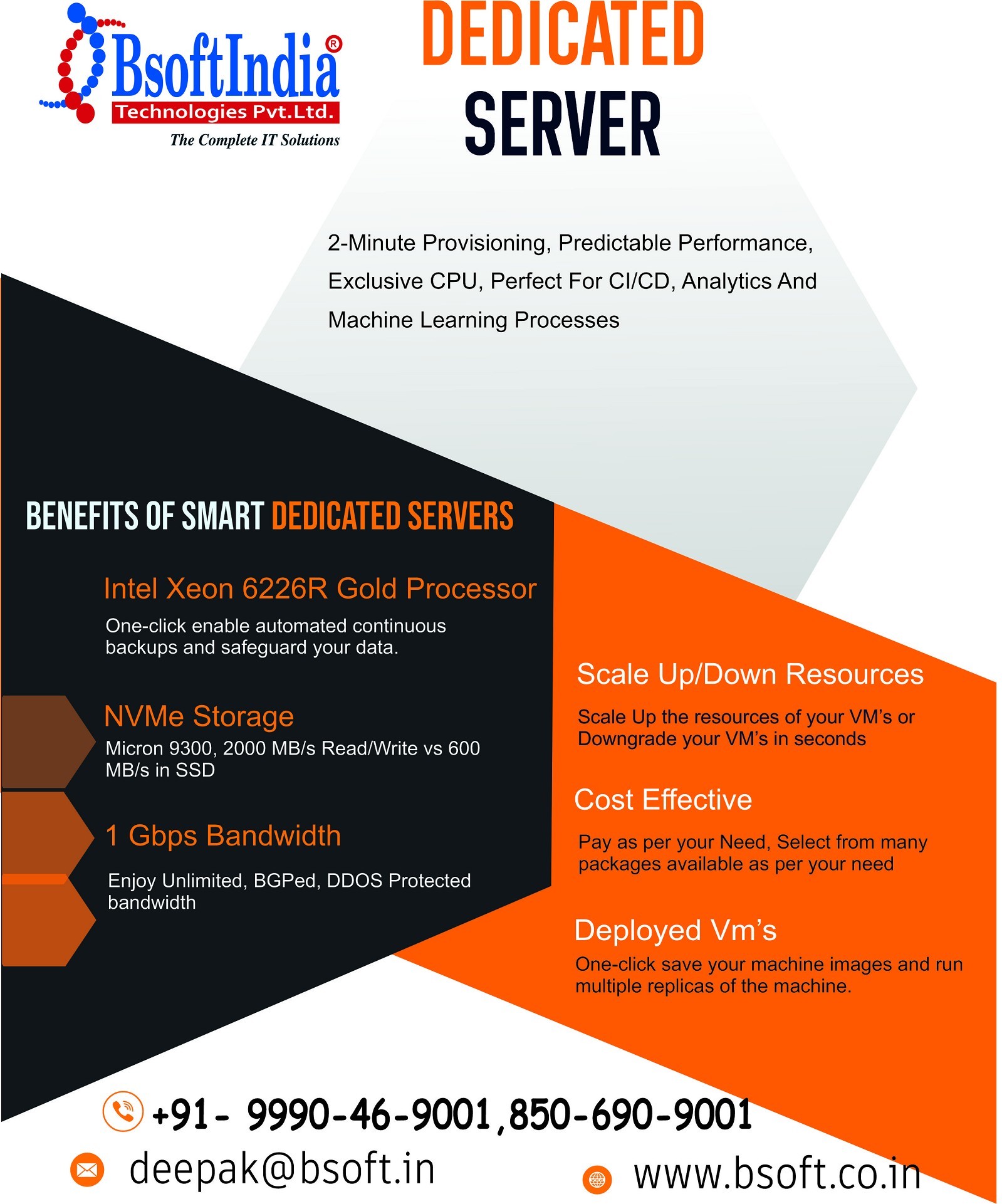Explore the unique opportunity offered in Smart Dedicated Server.