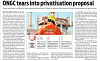 #ONGC Tears into Privatisation Proposal