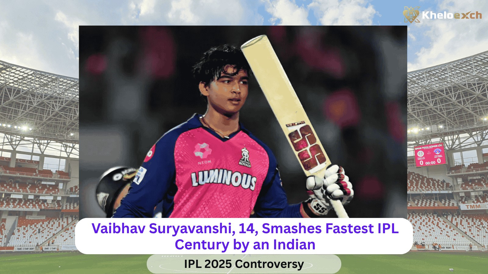 Vaibhav Suryavanshi, 14, Smashes Fastest IPL Century by an Indian in 2025