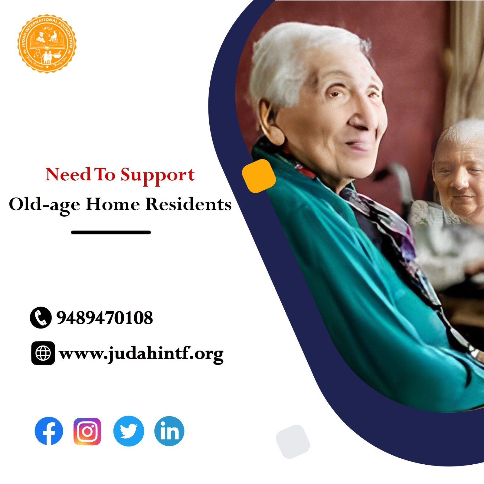 Need to Support Old-age Home Residents