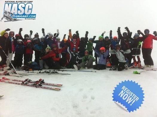 Special offer by NASC for super G training program at Mt. Hood and in Austria.