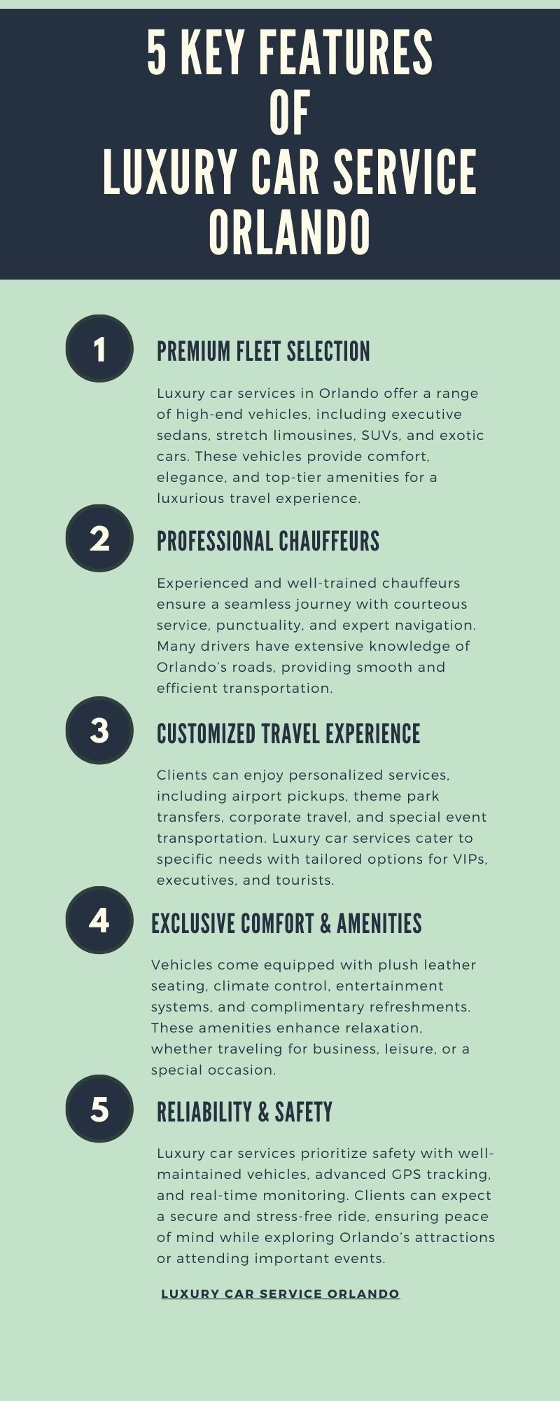 5 Key Features of Luxury Car Service in Orlando