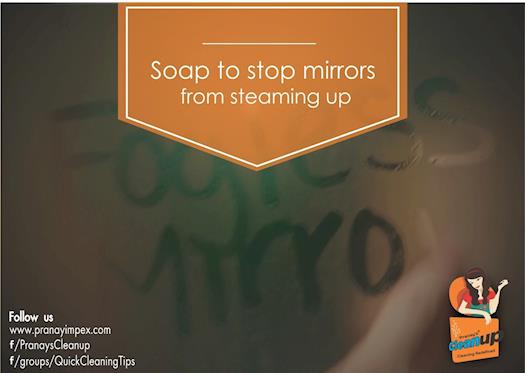 Soap to Stop Mirrors from Steaming Up